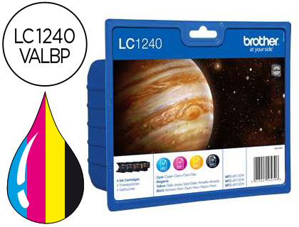 [LC1240VALBP] INK-JET BROTHER LC-1240 PACK 4 COLORES -600PAG- MFC-J6510DW MFC-J6710DW MFC-J6910DW