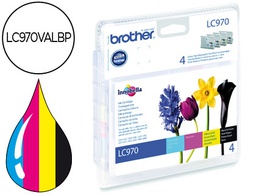 [LC970VALBP] INK-JET BROTHER LC-970 PACK NEGRO/CIAN/MAGENTA/AMARILLO