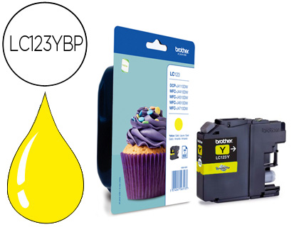 [LC123YBP] INK-JET BROTHER MFC-J4410DW/4510 DW AMARILLO 600 PAG