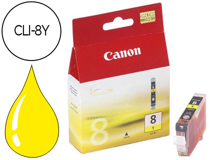 [0623B001] INK-JET CANON IP3300 4200 4300 5200 5200R 5300 6600D 6700D MP500 530 600 800 810 IX4000 IX5000 PRO9000-AMARILLO CLI-8