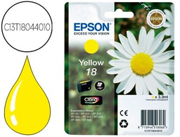 [C13T18044012] INK-JET EPSON T18 AMARILLO EXPRESSION HOME XP-102 XP-205 XP-305 XP-405 CAPACIIDAD 180 PAG