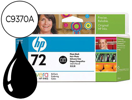 [C9370A] INK-JET HP 72 NEGRO FOTO DESIGNJET T610/1100 -130ML-