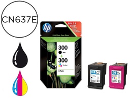 [CN637EE] INK-JET HP N.300 NEGRO + TRICOLOR DESKJET PHOTOSMART ENVY PACK 2