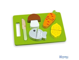 [16403] JUEGO AMBITOYS BANDEJA ALIMENTOS PARA CORTAR 21,4X15X3 CM