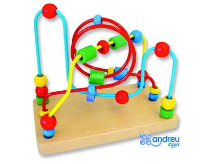 [16256A] JUEGO ANDREUTOYS LABERINTO MANIPULACION PARA PSICOMOTROCIDAD FINA 23X19X13 CM