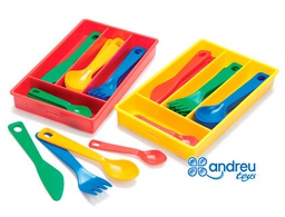 [014230] JUEGO DANTORY CUBERTERIA 4 SERVICIOS 17 PIEZAS 11,5X18,5X2,5 CM