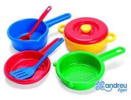 [014206] JUEGO DANTOY CACEROLAS 7 PIEZAS 17,5X29,5X10 CM