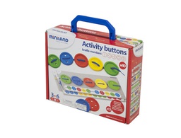 [31791] JUEGO MINILAND ACTIVIDADES BOTONES 40 PIEZAS + 5 CORDONES