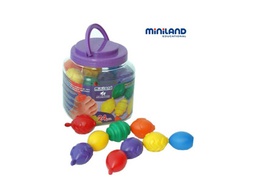 [27361] JUEGO MINILAND MAXICHAIN 4 CUENTAS COLORES SURTIDOS