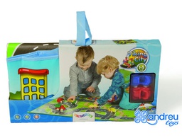 [25202] JUEGO VIKINGTOYS CIRCUITO + 2 VEHICULOS 90X70 CM