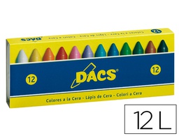 [DA050290] LAPICES CERA DACS CAJA DE 12 COLORES
