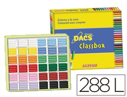 [DA000050] LAPICES DE CERA DACS CLASSBOX CAJA DE 288 UNIDADES 12 COLORES SURTIDOS