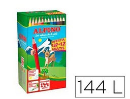 [C0131144] LAPICES DE COLORES ALPINO SCHOOL PACK DE 132 + 12 UNIDADES OBSEQUIO COLORES SURTIDOS