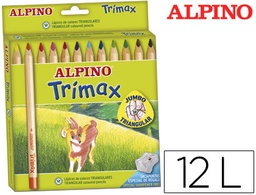 [AL000113] LAPICES DE COLORES ALPINO TRIMAX CAJA DE 12 COLORES SURTIDOS