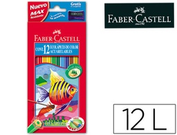 [114413] LAPICES DE COLORES FABER-CASTELL ACUARELABLES C/ 12 SURTIDOS