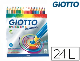 [F255800] LAPICES DE COLORES GIOTTO STILNOVO ACUARELABLES CAJA DE 24 COLORES