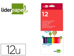 [LC01] LAPICES DE COLORES LIDERPAPEL CAJA DE 12 UNIDADES COLORES SURTIDOS