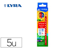 [L3811050] LAPICES DE COLORES LYRA GROOVE TRIANGULAR MINAS DE 4,25 MM CAJA DE 5 COLORES