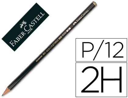 [119012] LAPICES DE GRAFITO FABER 9000 2H UNIDAD