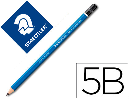 [100-5B] LAPICES DE GRAFITO STAEDTLER MARS LUMOGRAPH 100 5B UNIDAD