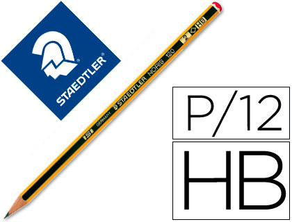 [1202] LAPICES DE GRAFITO STAEDTLER NORIS N.2 HB UNIDAD