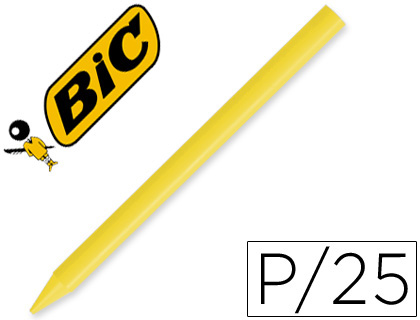 [816971] LAPICES PLASTIDECOR UNICOLOR AMARILLO-04 CAJA CON 25 LAPICES