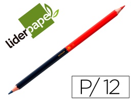 [LC07] LAPIZ BICOLOR LIDERPAPEL ROJO-AZUL