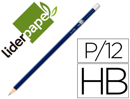 [LL03] LAPICES DE GRAFITO SIN GOMA LIDERPAPEL TRIANGULAR