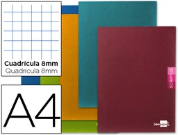 [LA08] LIBRETA LIDERPAPEL SCRIPTUS A4 48 HOJAS 90G/M2 CUADRO 8MM CONMARGEN