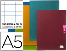 [LB19] LIBRETA LIDERPAPEL SCRIPTUS A5 48 HOJAS 90G/M2 CUADRO 8MM CON MARGEN