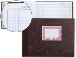 [9962] LIBRO CARTONE CUARTO 100 HOJAS -CAJA ENTRADA Y SALIDA APAISAD