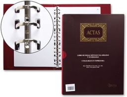 [4102] LIBRO MIQUELRIUS DIN A4 ACTAS CON 100 HOJAS MOVIBLES