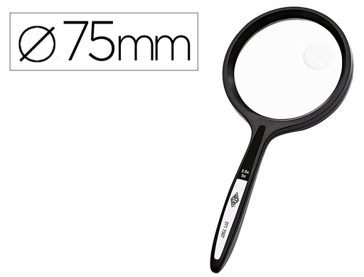 [KF16609] LUPA Q-CONNECT CRISTAL BIFOCAL 75 MM MANGO CURVO