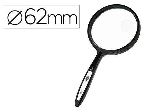 [KF16608] LUPA Q-CONNECT CRISTAL BIFOCAL 62 MM MANGO CURVO