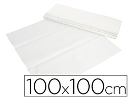 [10110124] MANTEL DE PAPEL BLANCO EN HOJAS 100X100 CM CAJA DE 400 UNIDADES