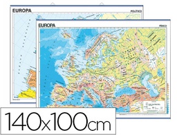 [401] MAPA MURAL EUROPA FISICO/POLITICO -140 X 100 CM