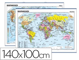 [400] MAPA MURAL MUNDI PLANISFERIO -140 X 100 CM