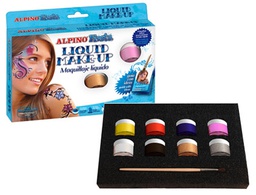 [DL000100] MAQUILLAJE LIQUIDO SET DE 8 COLORES SURTIDOS MAS PINCEL