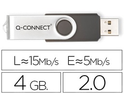 [KF41511] MEMORIA USB Q-CONNECT FLASH 4 GB 2.0