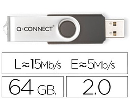 [KF41514] MEMORIA USB Q-CONNECT FLASH 64 GB 2.0