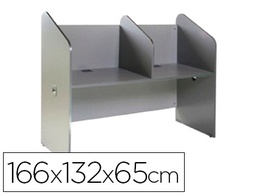 [5502AN02] MESA CENTRO DE LLAMADAS ROCADA DOBLE SERIE WELCOME 166X132X65 CM ACABADO AN02 GRIS/GRIS