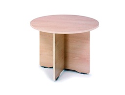 [3005AA01V24] MESA DE REUNION ROCADA MEETING 3005AA01 ESTRUCTURA MADERA EN ASPAS TABLERO HAYA 100 CM DIAMETRO