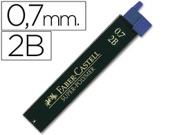 [120702] MINAS FABER GRAFITO 9067 0,7 MM 2B ESTUCHE DE 12 MINAS