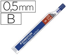 [250 05-B] MINAS STAEDTLER MARS MICRO GRAFITO 0,5 MM B TUBO CON 12 UNIDADES