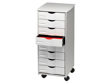 [DT082.02] MUEBLE AUXILIAR PAPERFLOW PARA OFICINA 8 CAJONES EN COLOR GRIS 5X825X382 71,5X31,6X34,3 CM