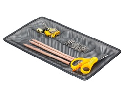 [KF00867] ORGANIZADOR SOBREMESA BANDEJA METALICA Q-CONNECT REJILLA NEGRA CON 4 DEPARTAMENTOS 315X20X175 MM