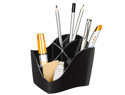 [1003400161] ORGANIZADOR SOBREMESA CEP GAMA ELLYPSE GREENSPIRIT PLASTICO NEGRO 118X89X98 MM