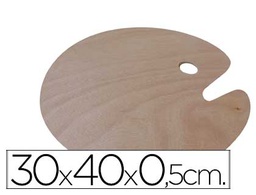 [4610044] PALETA MADERA ARTIST OVALADA TAMAÑO 30X40X0,05 CM