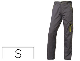 [M6PANGRPT] PANTALON DE TRABAJO DELTAPLUS CINTURA AJUSTABLE 5 BOLSILLOS COLOR GRIS VERDE TALLA S