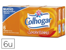 [065990] PAÑUELOS DE PAPEL COLHOGAR COMPACTO BLANCO 4 CAPAS PAQUETE DE 8 PAÑUELOS